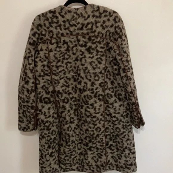 Thakoon Addition Leopard Wool Coat - Picture 4 of 5